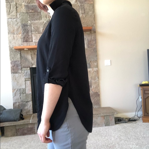 Black Button Down - Picture 3 of 4